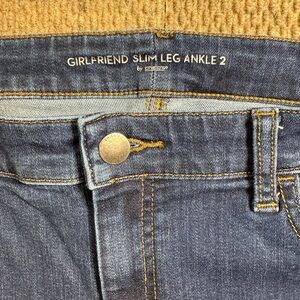 Chico's Blue Girlfriend Slim Leg Ankle Jeans
